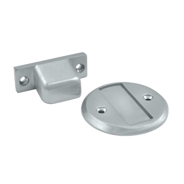 Patioplus Magnetic Door Holder Flush 2.5 in. Diameter, Satin Chrome - Solid PA575196 - main